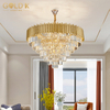 غرفة المعيشة الذهبية الحديثة تصميم ضوء القلادة ضوء الشمال
