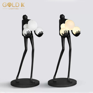 راتنج راتنج الزاوية النحت الحد الأدنى من الديكور الفنية البشرية مصباح الأرضية