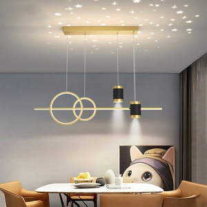 إضاءة قلادة حديثة لغرفة المعيشة