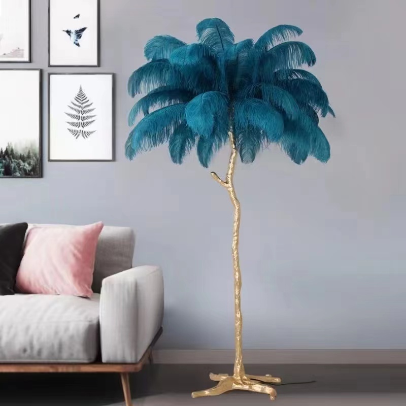 مصباح أرضية الريش