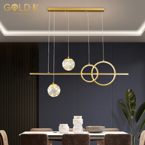 الذهب جميل نوع مزدوج المصباح المصباح أضواء قلادة