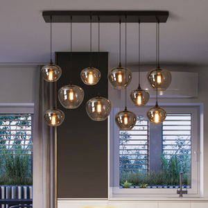 إضاءة زجاجية ديكور الداخلية إضاءة معلقة