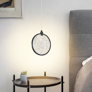 حلقة أكريليك حديثة ثريا LED