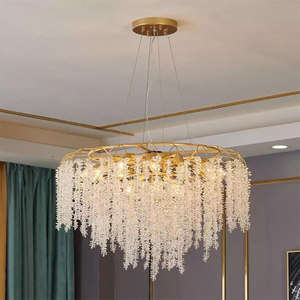 ثريات فرع الكريستال الطويلة المتينة