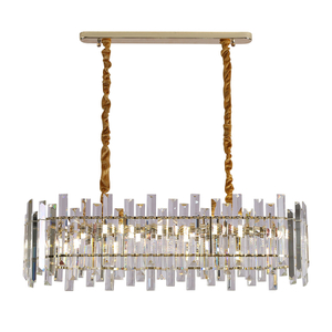 نمط جديد من الكريستال الشفاف مصنوع من مصباح قلادة لغرفة المعيشة