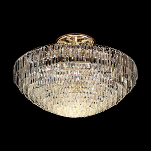 الكريستال الحديث البيضاوي الشكل غرفة المعيشة مصباح السقف الجميل