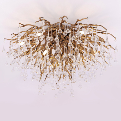 النحاس العتيقة الانتهاء من مصباح السقف مادة الألومنيوم لغرفة النوم