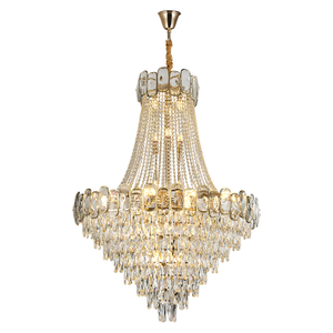 نمط حديث عالي الجودة كريستال درج ضوء للمنزل فيلا ديكور