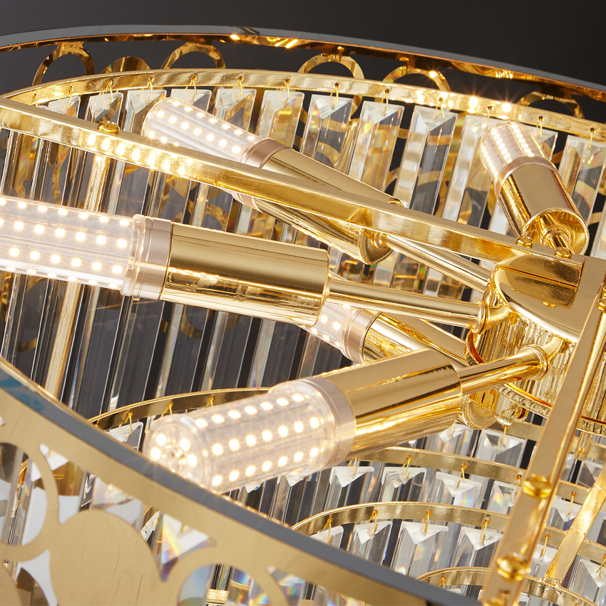 مصابيح السرير الكريستال