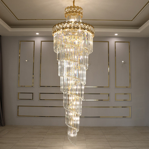 النمط التقليدي لمصباح الكريستال المصباح الدرج لمشروع فندق ديكور الفيلا