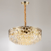 مصباح قلادة كريستال على شكل بيضاوي لغرفة العشاء