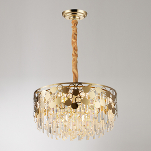 مصباح قلادة كريستال على شكل بيضاوي لغرفة العشاء