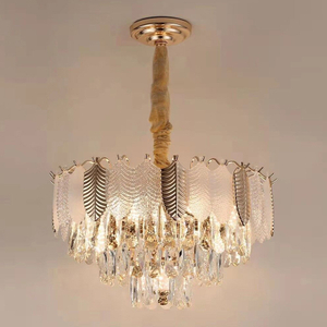 ورقة على شكل قطعة زجاجية قلادة مصباح لاتجاه فيلا المنزل